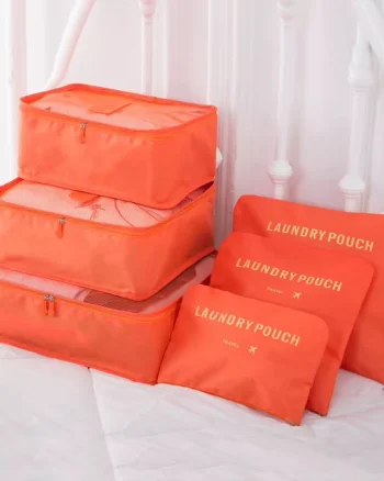 Set 6 Organizatoare pentru Bagaj si Calatorie, AC064, Orange
