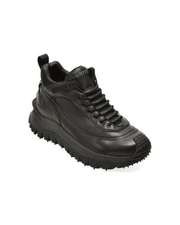 Ghete GRYXX negre, 8861, din piele naturala