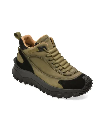 Ghete GRYXX kaki, 8861, din piele naturala