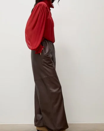 Answear.LAB  pantaloni pentru femei din piele