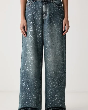 Eleh  blugi wide leg pentru femei