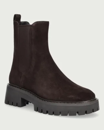 MICHAEL Michael Kors  ghete scurte pentru femei din piele întoarsă Asher Flat Bootie