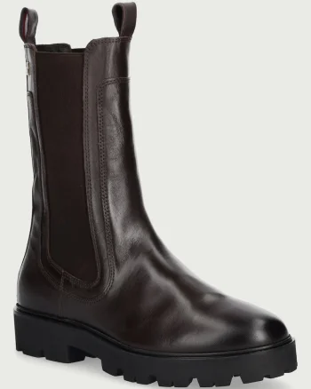 Tommy Hilfiger  ghete scurte pentru femei din piele TH STUD LEATHER HIGH CHELSEA
