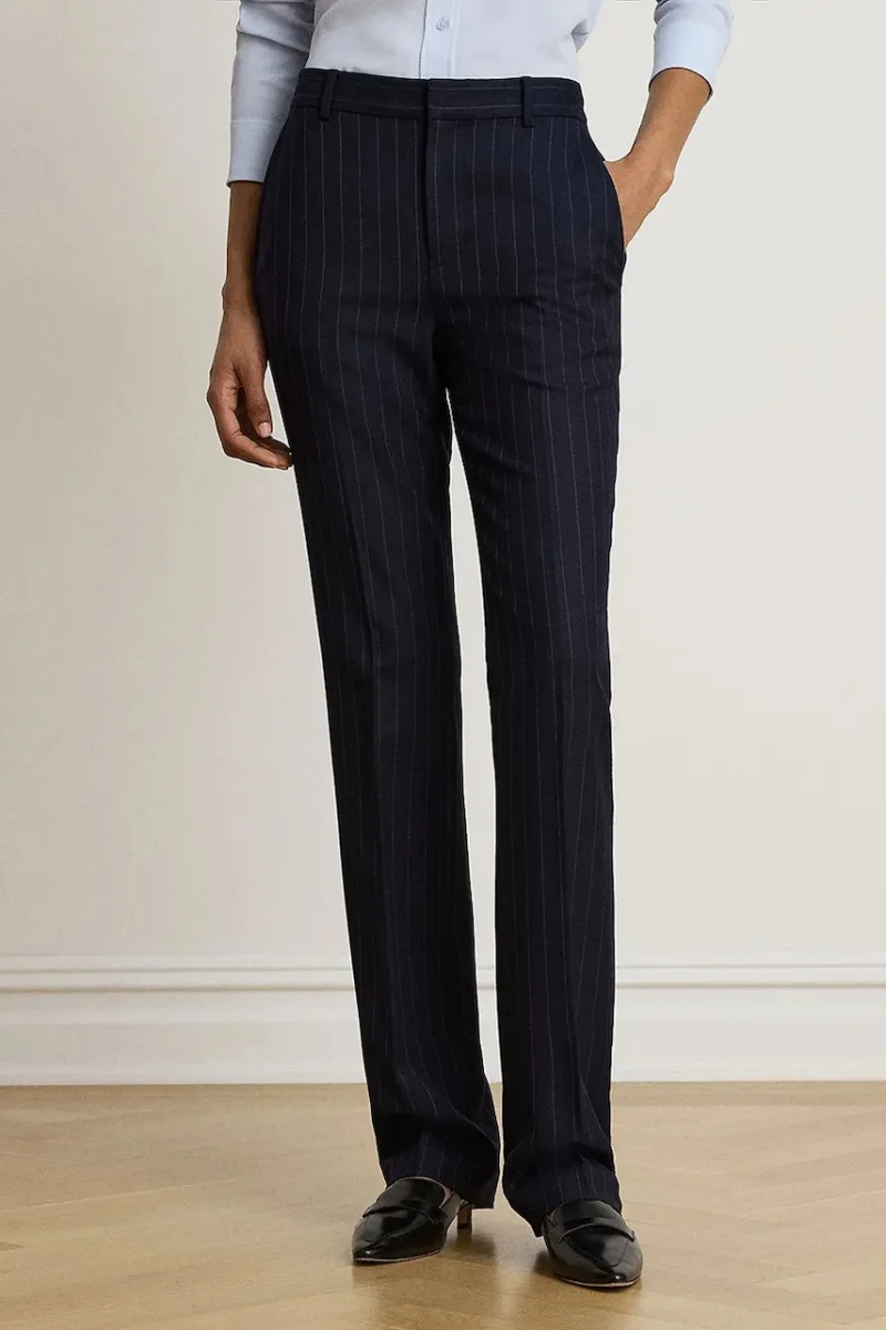 Lauren Ralph Lauren  pantaloni straight pentru femei cu amestec de lână