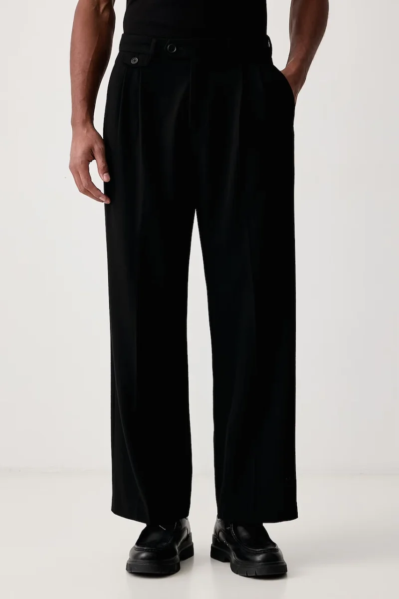 AllSaints  pantaloni pentru bărbați cu amestec de lână COLWYN
