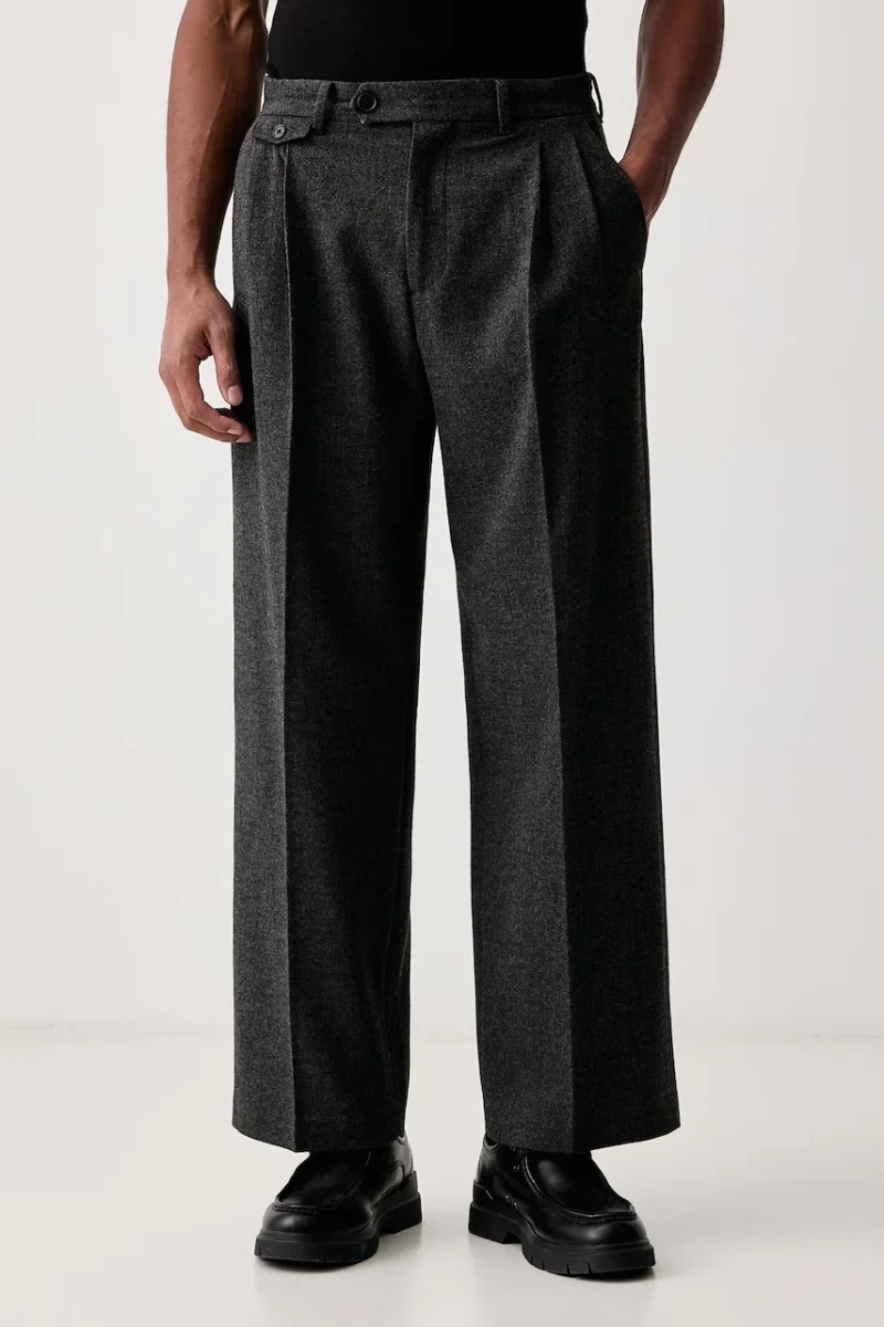 AllSaints  pantaloni pentru bărbați cu amestec de lână COLWYN