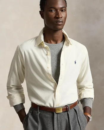 Polo Ralph Lauren  cămașă pentru bărbați din bumbac 21W Corduroy