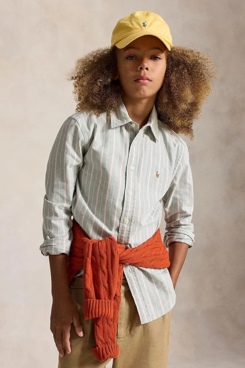 Polo Ralph Lauren  cămașă oxford pentru copii din bumbac