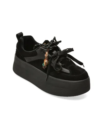 Pantofi sport FLAVIA PASSINI negri, 2530, din piele intoarsa