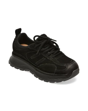 Pantofi sport FLAVIA PASSINI negri, 9011, din nabuc