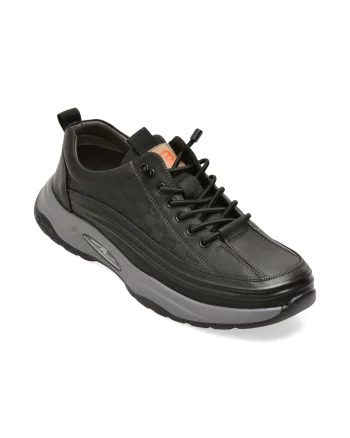 Pantofi sport BITE THE BULLET negri, 70915, din piele naturala