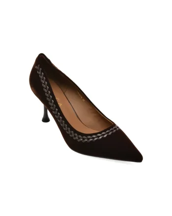 Pantofi eleganti EPICA maro, 3253, din material textil