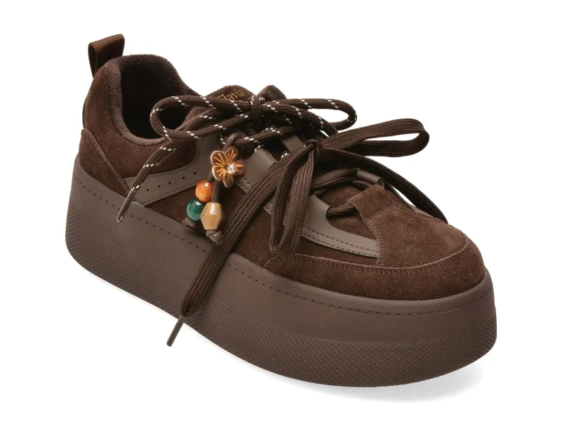 Pantofi sport FLAVIA PASSINI maro, 2530, din piele intoarsa