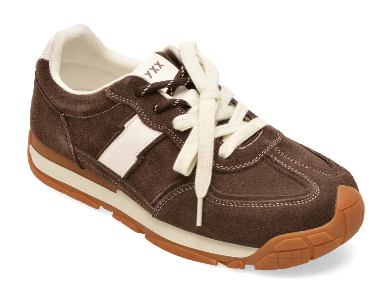 Pantofi sport GRYXX maro, JX20, din piele intoarsa