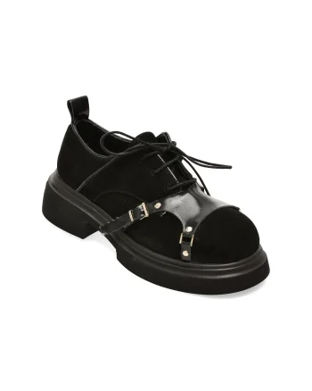 Pantofi GRYXX negri, 3647053, din piele intoarsa