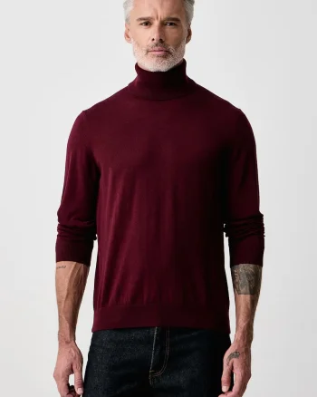 Tommy Hilfiger  pulover cu guler înalt bărbătesc din lână