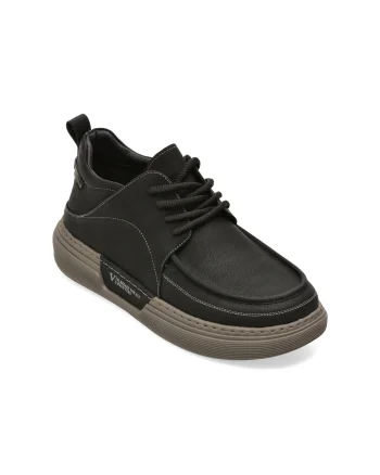 Ghete GRYXX negre, 80058, din piele naturala