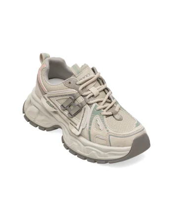 Pantofi sport GRYXX gri, 909, din material textil si piele naturala