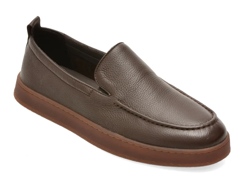 Mocasini EPICA maro, 80059, din piele naturala