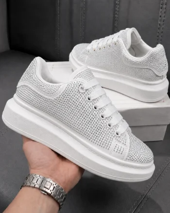 Adidasi dama casual albi LG02