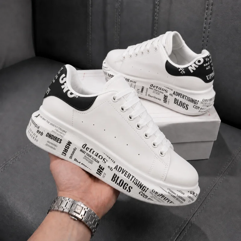 Adidasi barbati casual albi B3623  T2-5