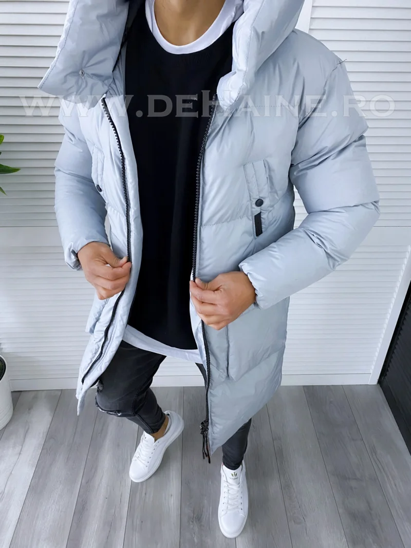 Geaca barbati groasa gri de iarna B6191 57-2
