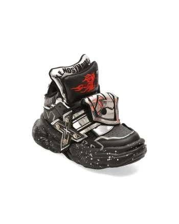 Pantofi sport GRYXX negri, 6668, din piele ecologica