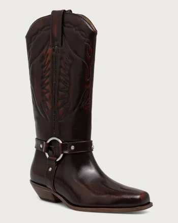 Patrizia Pepe  cizme cowboy pentru femei din piele