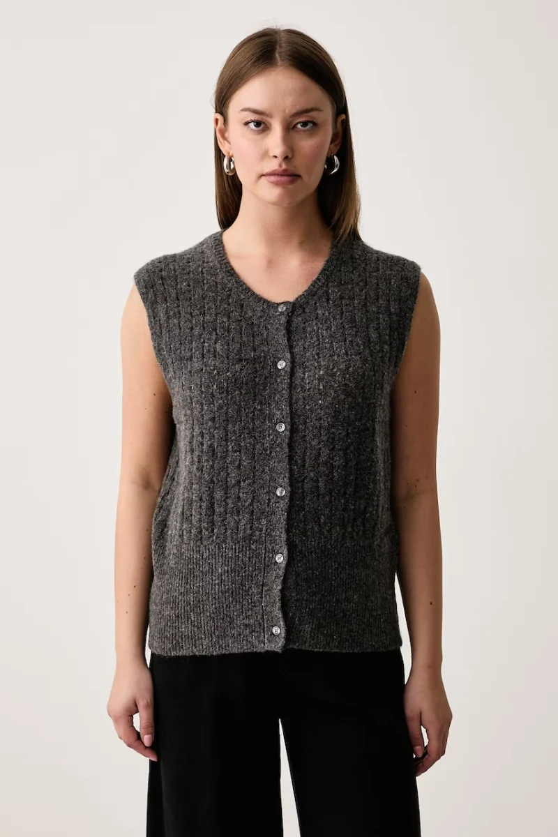 Trussardi  vestă pentru femei cu amestec de mătase