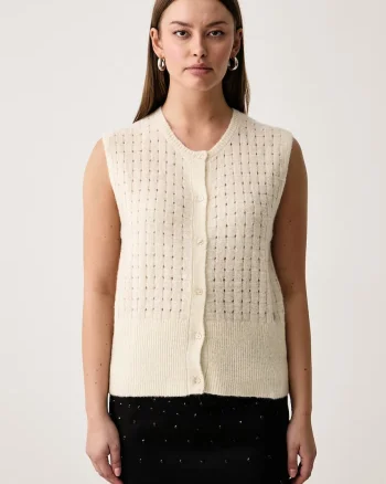 Trussardi  vestă pentru femei cu amestec de mătase