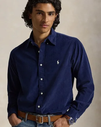 Polo Ralph Lauren  cămașă pentru bărbați din bumbac 21W Corduroy