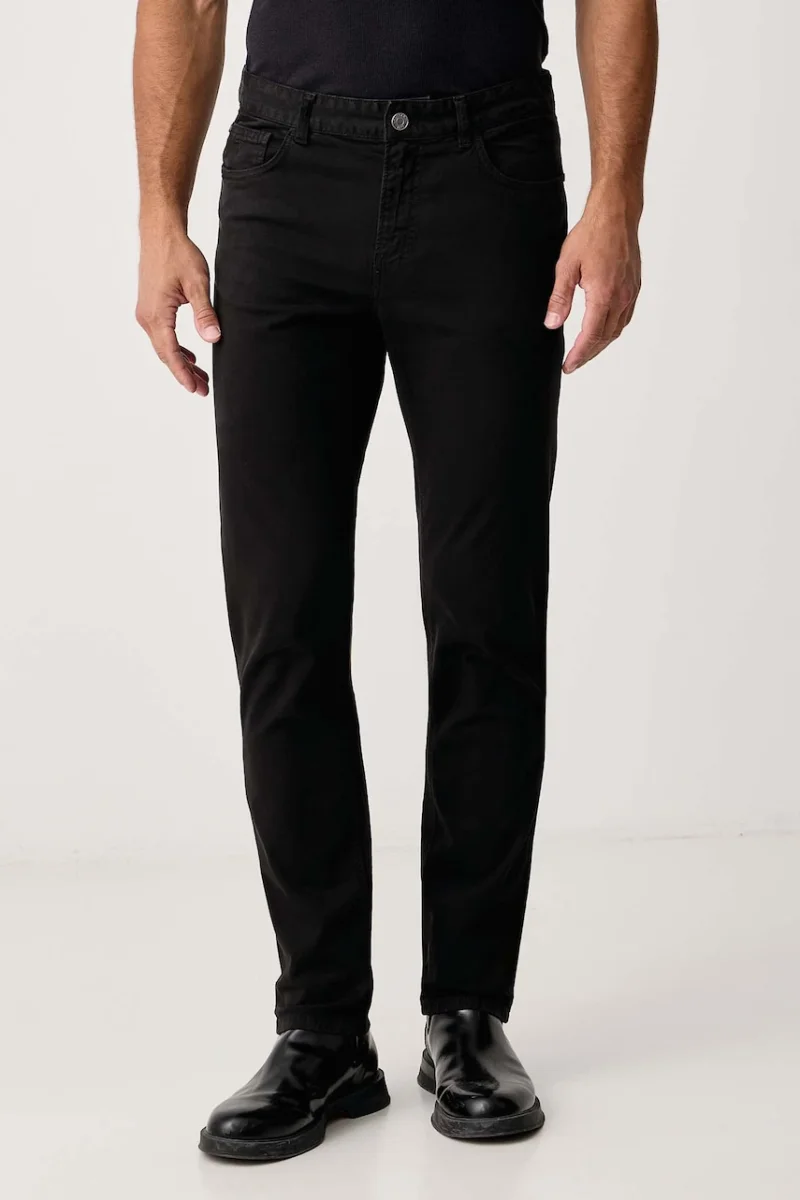 Trussardi  pantaloni pentru bărbați din bumbac cu elastan