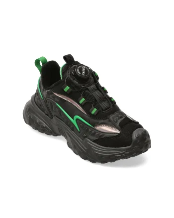 Pantofi sport GRYXX negri, WD008, din piele ecologica