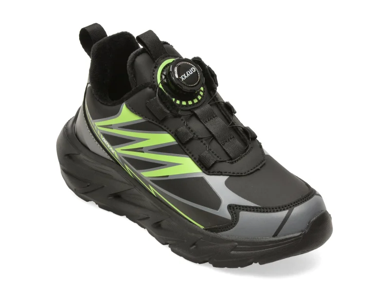 Pantofi sport GRYXX negri, WD012, din piele ecologica