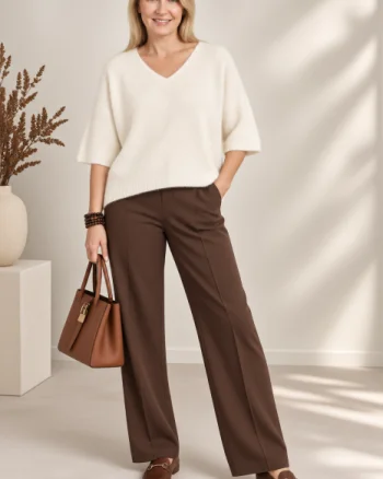 Pulover pufos cu alpaca, oversize cu maneca fluture, alb unt