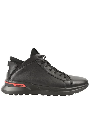 Ghete sport, barbati, OTTER, V230002 negru, piele naturala