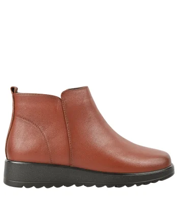 Ghete casual, dama, FORMAZIONE 3738, maro, piele naturala