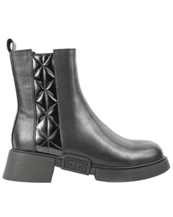 Bocanci casual, dama, EPICA, YA50021A negru, piele naturala
