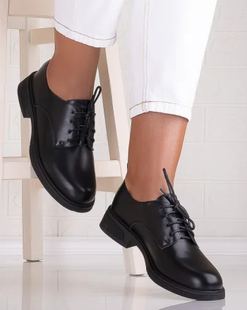 Pantofi dama casual Negri din Piele Ecologica Surana
