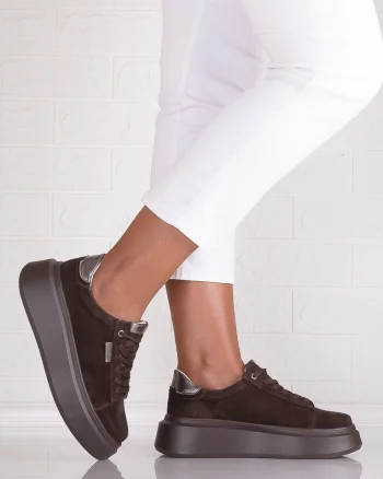 Pantofi dama casual Maro din Piele Naturala Intoarsa Alersa