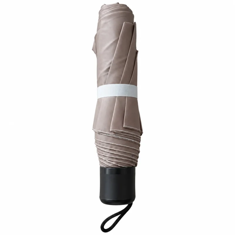 Umbrela pliabila pentru ploaie, 8 spite, diametru 97 cm, UMB031, Taupe