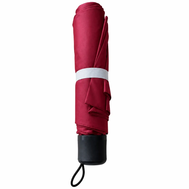 Umbrela pliabila pentru ploaie, 8 spite, diametru 97 cm, UMB036, Bordo