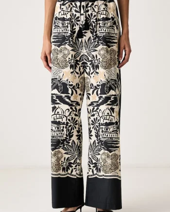 ERMANNO Firenze  pantaloni pentru femei din bumbac