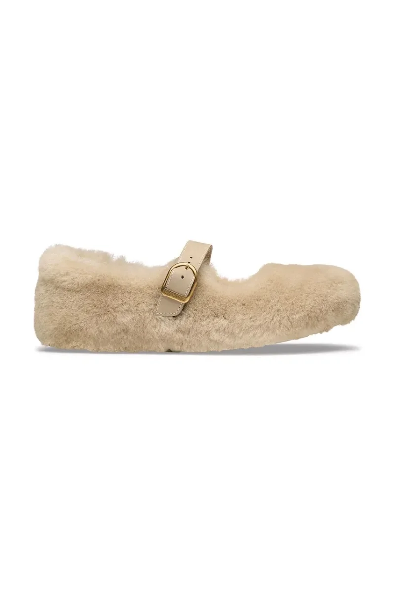 Birkenstock  balerini din piele Santa Clarita Shearling