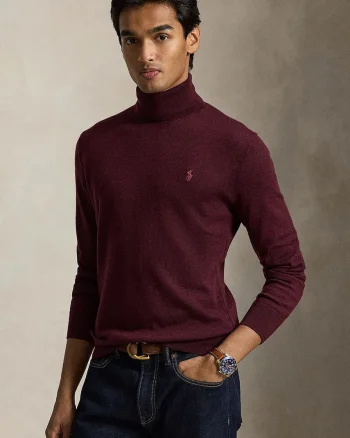 Polo Ralph Lauren  pulover cu guler înalt pentru bărbați din lână
