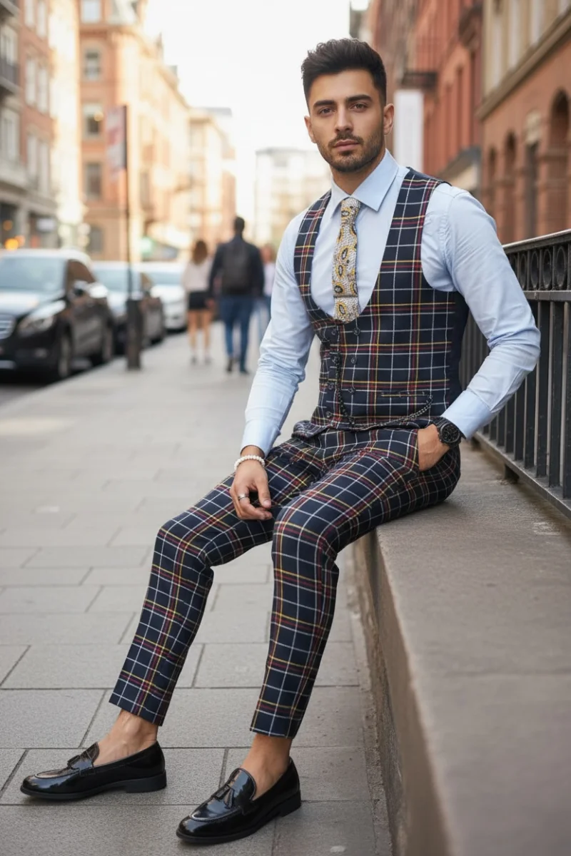 Vesta barbati online slim fit  O1-3.3