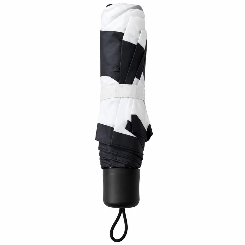 Umbrela pliabila pentru ploaie, 8 spite, diametru 97 cm, UMB062, Albastru / Alb
