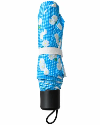 Umbrela pliabila pentru ploaie, 8 spite, diametru 97 cm, UMB063, Albastru floral