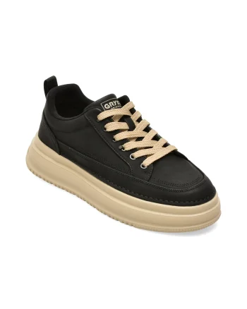 Pantofi sport GRYXX negri, F8956, din piele naturala