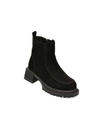 Ghete GRYXX negre, 2730, din piele intoarsa